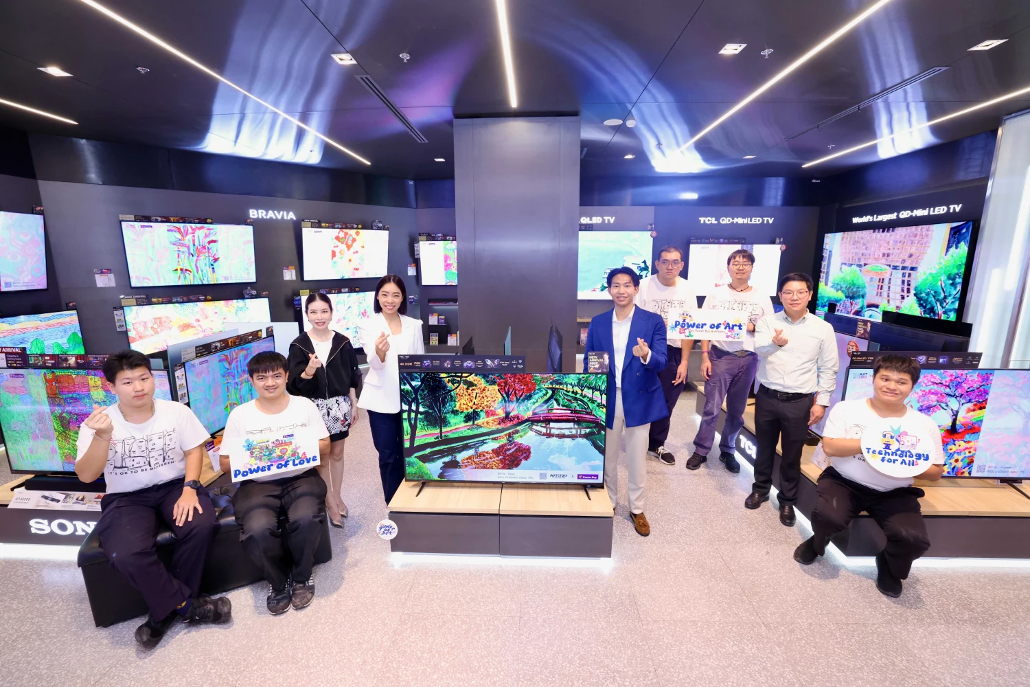 Power Buy under Central Retail, Turning TV Screens into a Heartwarming Gallery Showcasing Creative Works by Autistic Artists at the “Power of Art by Power Buy x Artstory” Exhibition