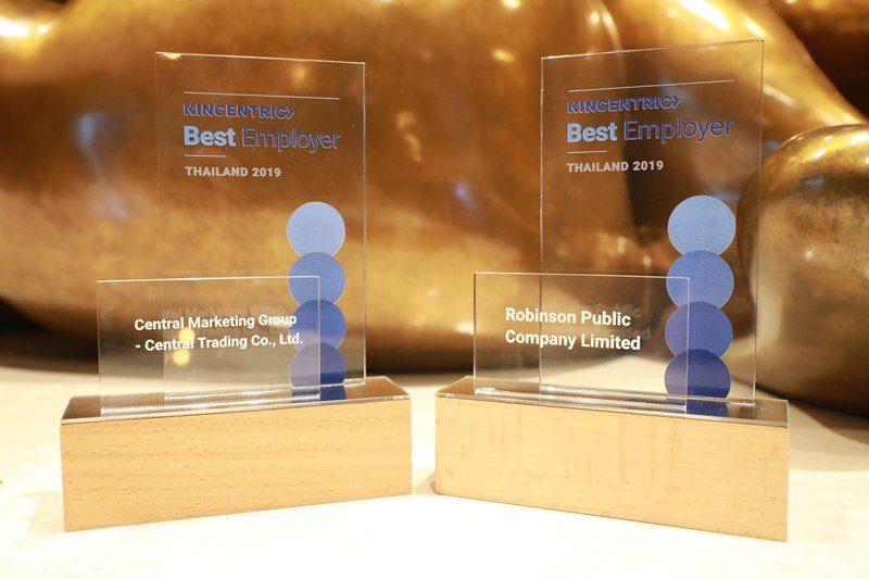 Central Retail’s Robinson and Central Marketing Group won ‘Best Employers Awards’ from Kincentric Thailand